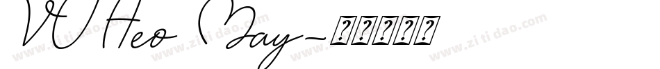 VU Heo May字体转换